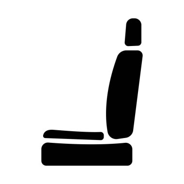araba koltuğu simgesi vektör illüstrasyon logosu tasarımı