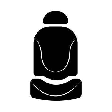 araba koltuğu simgesi vektör illüstrasyon logosu tasarımı