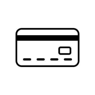 Kredi kartı simgesi vektör illüstraton logo tasarımı