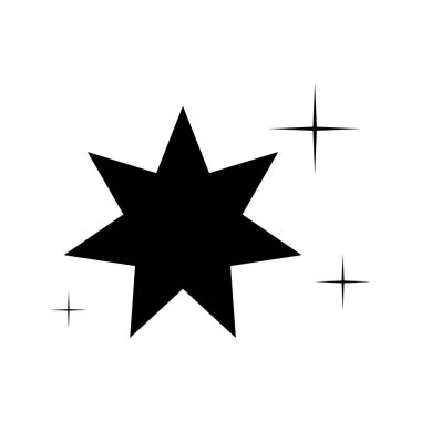 yıldız ışığı simgesi vektör illüstrasyon logo tasarımı