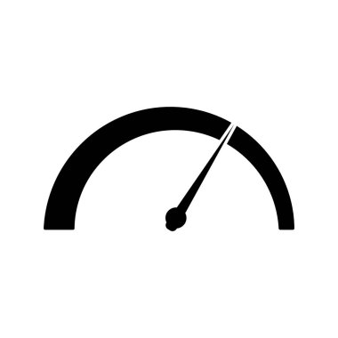 Speedometer mobil simge vektör illüstrasyon logo tasarımı