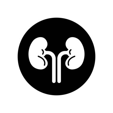 Böbrek ikonu vektör illüstrasyon logo tasarımı
