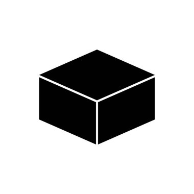 küp simgesi vektör illüstrasyon logo tasarımı
