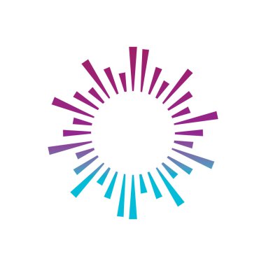 ses dalgası logo vektör sembolü tasarımı