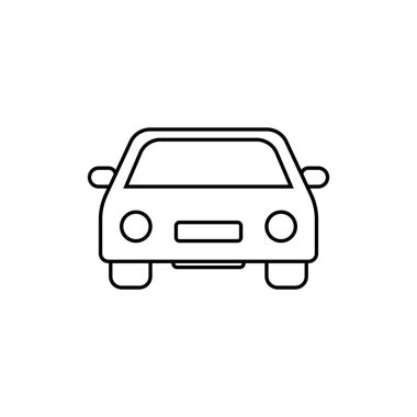 Araba illüstrasyon simgesi, illüstrasyon logosu tasarımı