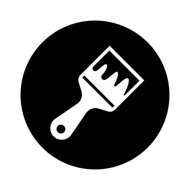 Boya Fırçası Resim Simgesi Element Tasarımı