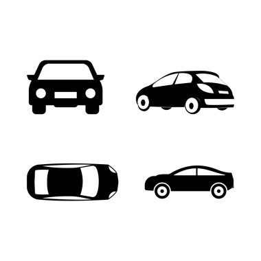 Araba Illustration Simge Tasarımı