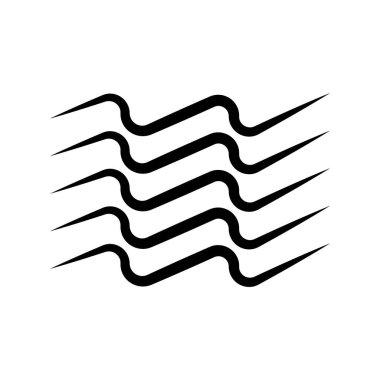 Su Dalgası İllüstrasyon Element Tasarımı