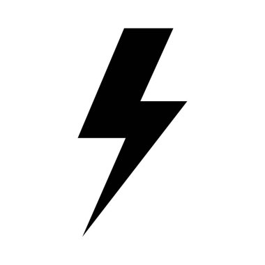 Şimşek Çizimi Simge Tasarımı