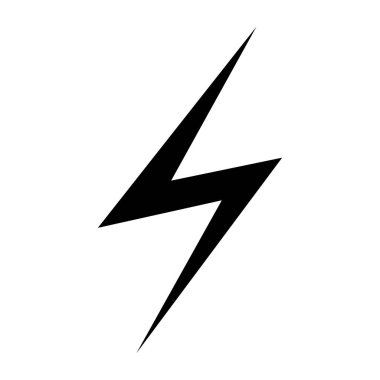 Şimşek Çizimi Simge Tasarımı