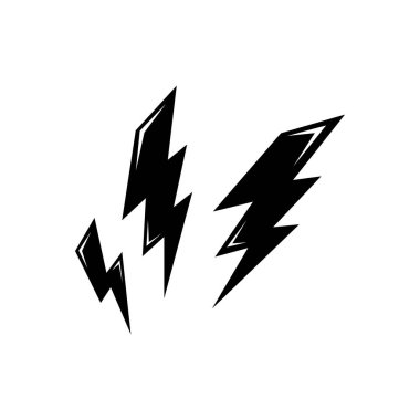 Şimşek Çizimi Simge Tasarımı