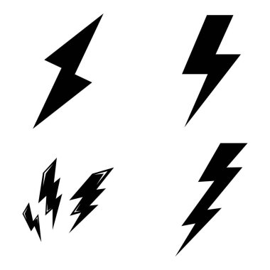 Şimşek Çizimi Simge Tasarımı