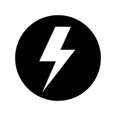 Şimşek Çizimi Simge Tasarımı