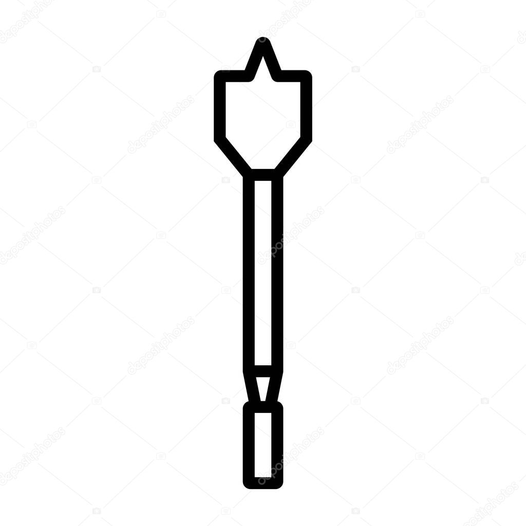 Drill bit icon vector illustration logo design
