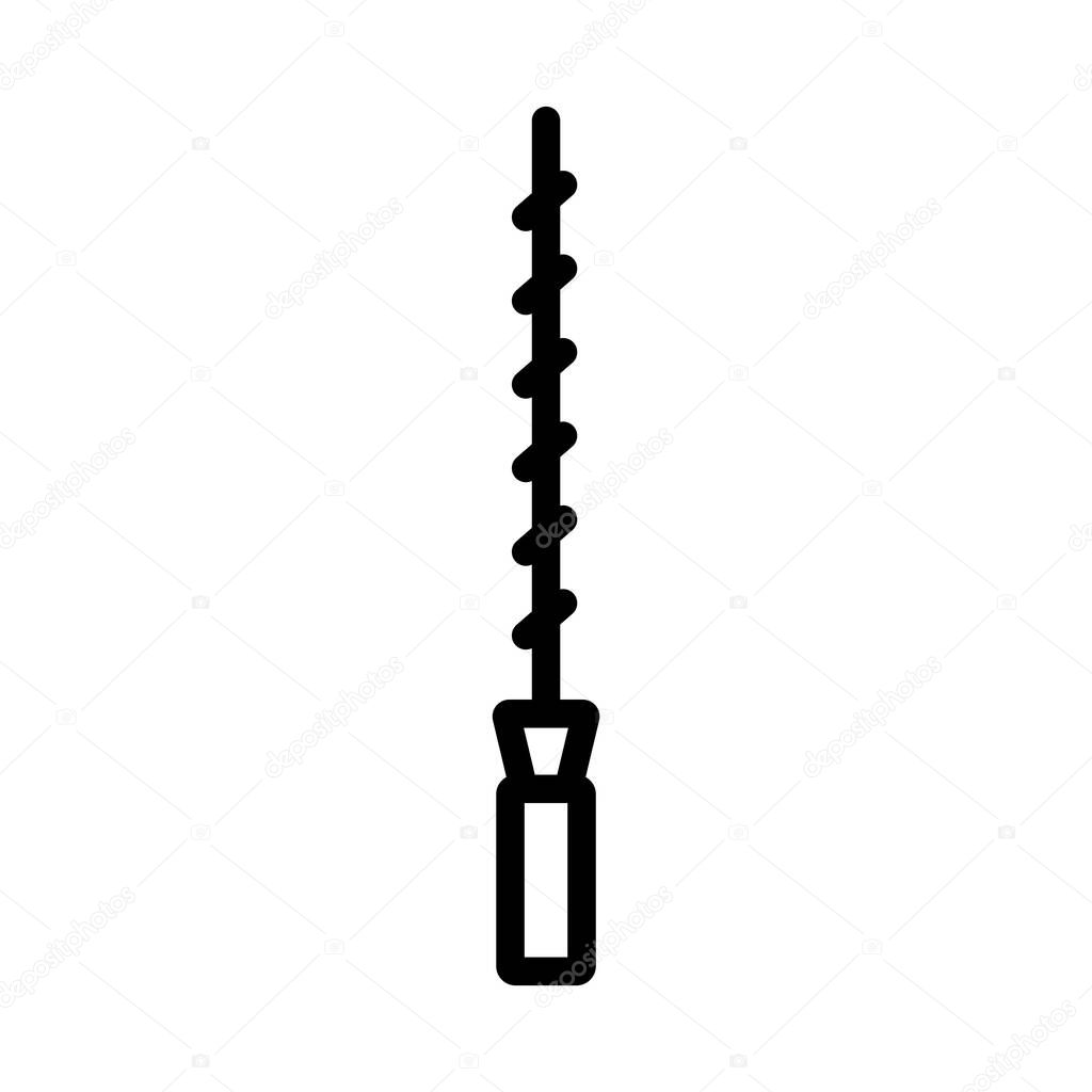 Drill bit icon vector illustration logo design