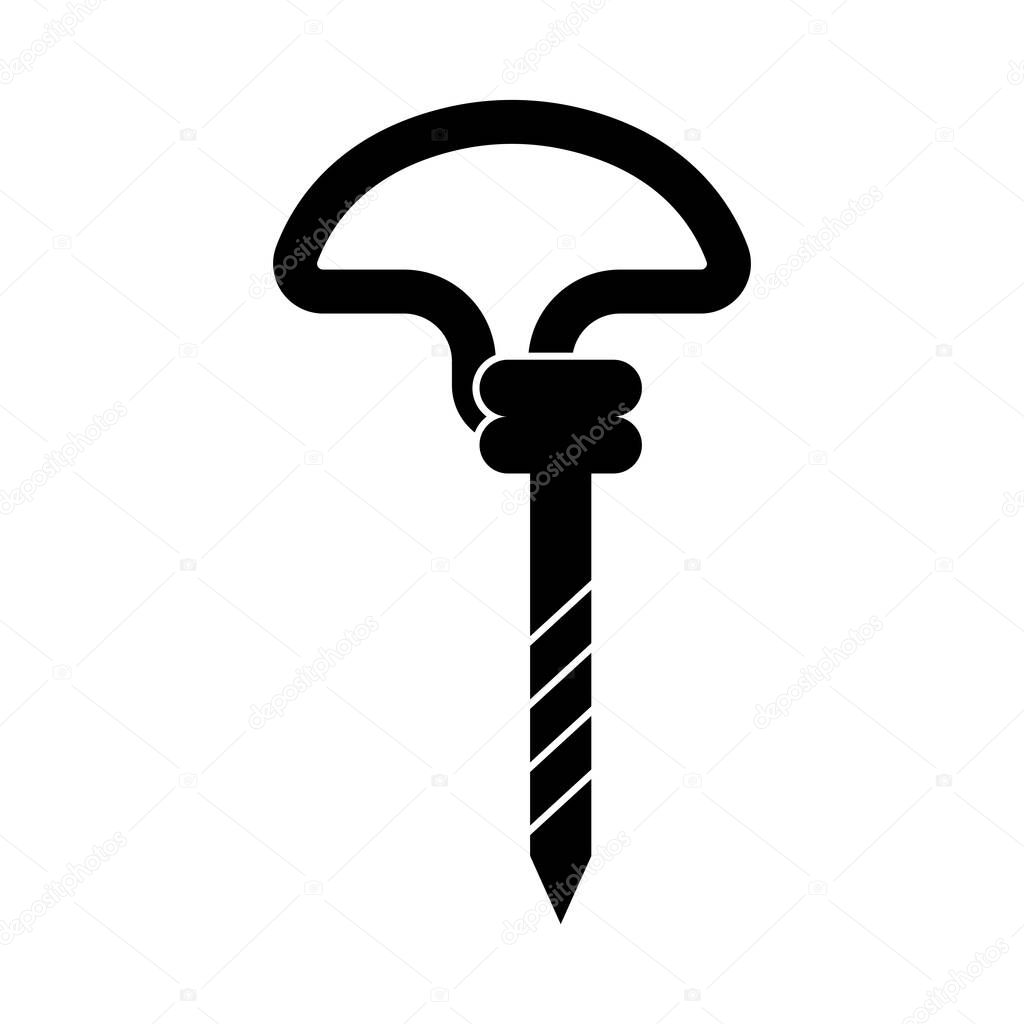 Drill bit icon vector illustration logo design