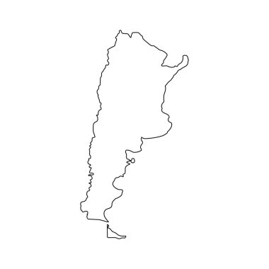 Arjantin Harita Simge Element Tasarımı