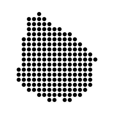 Uruguay Harita Simgesi Element Tasarımı