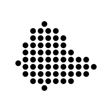 Etiyopya Haritası Simge İllüstrasyon Tasarımı