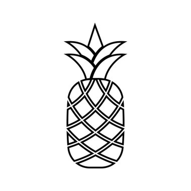 ananas meyvesi simgesi logo tasarımı