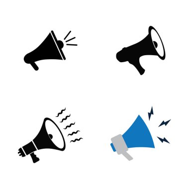 Megafon Grafiksel Simge Sembol Tasarımı