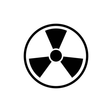 Radyoaktif uyarı logosu, illüstrasyon sembolü ögesi