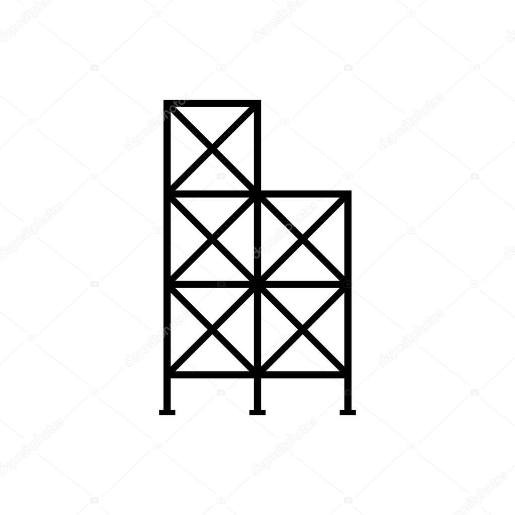 Scaffolding icon element symbol design