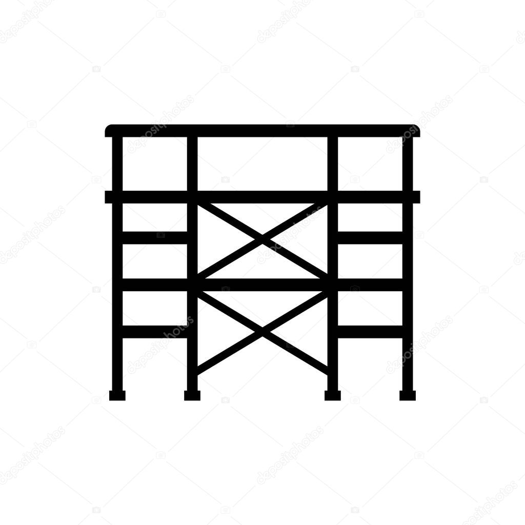 Scaffolding icon element symbol design