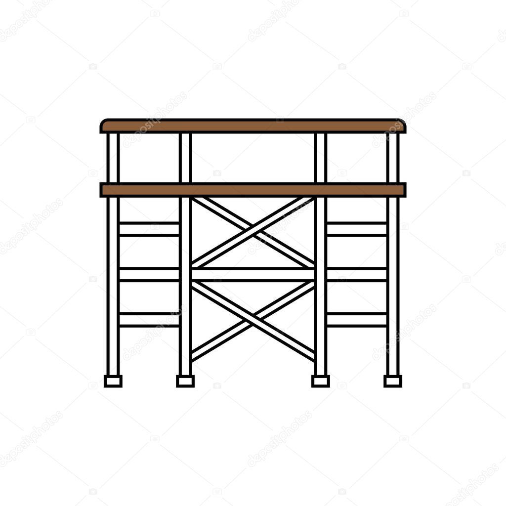 Scaffolding icon element symbol design