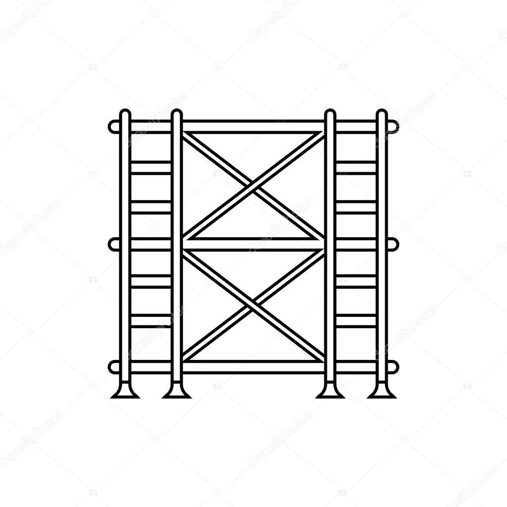 Scaffolding icon element symbol design