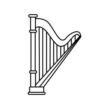 harpa simgesi illüstrasyon ögesi tasarımı