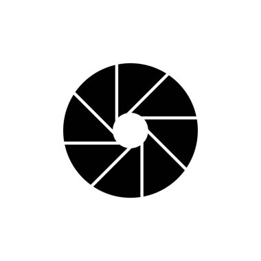 Kamera Merceği Simge İllüstrasyon Element Tasarımı