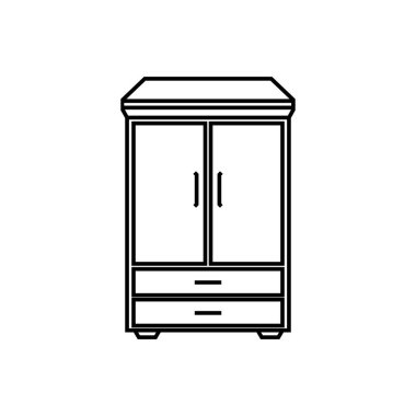 Dolap illüstrasyon simgesi tasarımı