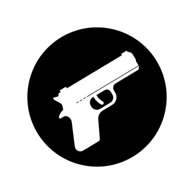 Silah sembolü illüstrasyon element tasarımı