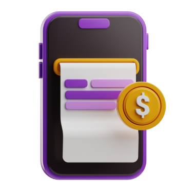 cep telefonu ödemesi 3D illüstrasyon tasarımı