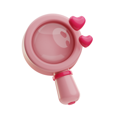 Aşkı sembolize eden 3 boyutlu kalp şeklinde bir nesne..