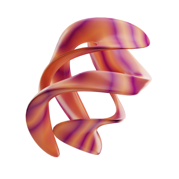 Fütürist bir geometrik heykelin soyut üç boyutlu modeli.