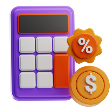 Bir yığın banknot ve paranın 3B modeli.