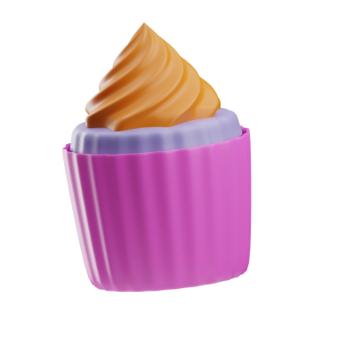 Doğum günü partisi kupası illüstrasyonu 3D