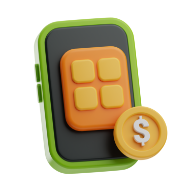 notlar ve finanse akıllı telefon illüstrasyonu 3d