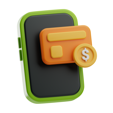 not ve finans kartı illüstrasyonu 3d