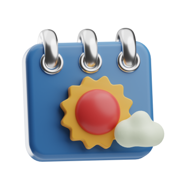 Yaz oyunu 3 boyutlu illüstrasyon