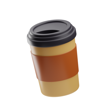 Kahve nesnesi kahve fincanı illütü 3D