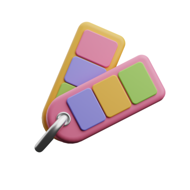 Grafik tasarımcısı renkleri 3d