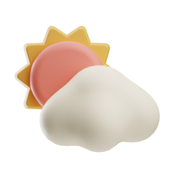 ev ekranı hava durumu illüstrasyonu 3d