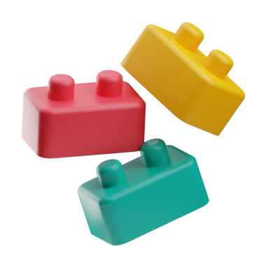 Anaokulu Tuğlaları Resim 3D