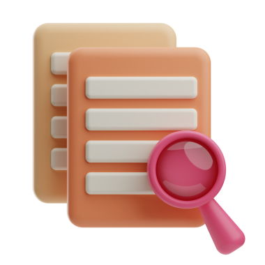 ofis çalışması belgesi illüstrasyon 3d