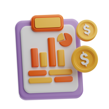 ticari finansal plan illüstrasyonu 3d