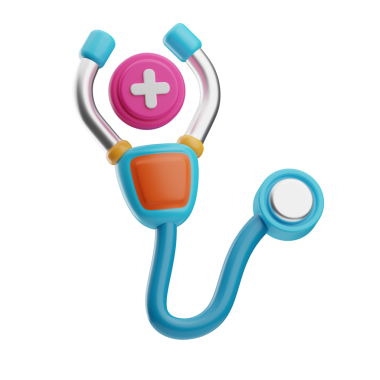 Birden fazla katı ve tıbbi tesisi olan hastane binası..