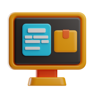 Tedarik Yönetimi Web Sitesi illüstrasyon 3d